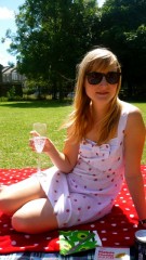 Suzie in London Fields. 