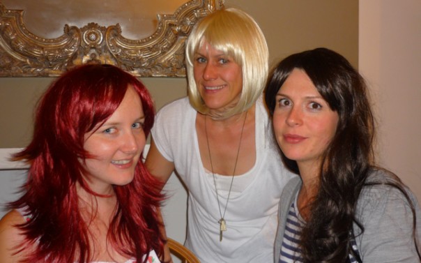 Suzie, Nicky and Steph straight from Pantene advert!