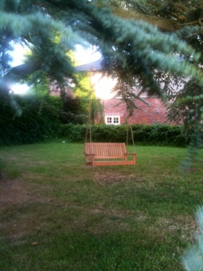 A lovely swing which was in the gardens at the Penny Brohn centre.