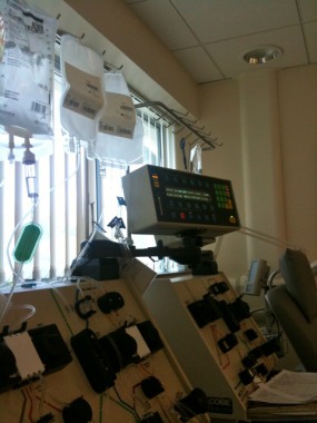 The stem cell harvesting machine.  All ready to go!