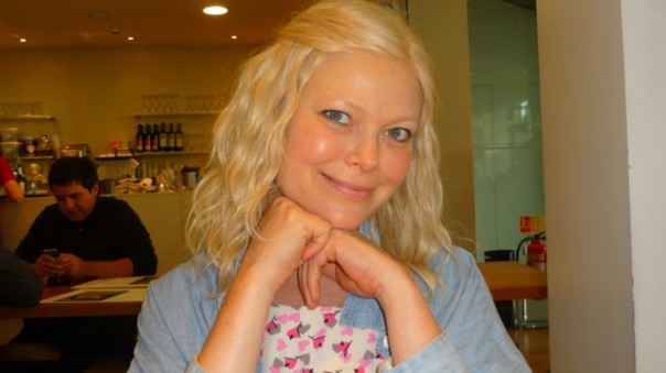 P1030096 Me in Wagamama with Minna on Sunday before Sutton.