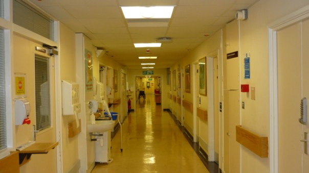 The corridor when you enter my ward.